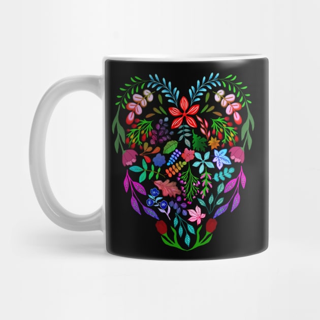 PRETTY COLORFUL FLORALS HEART by FLOWER_OF_HEART